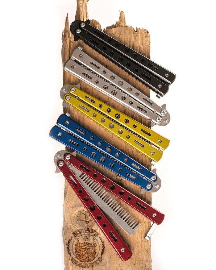 butterfly comb, metal comb, stainless steel comb, pocket comb, toy comb, steel comb, flip comb