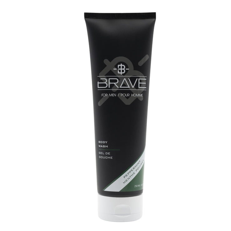 Peppermint body wash for men