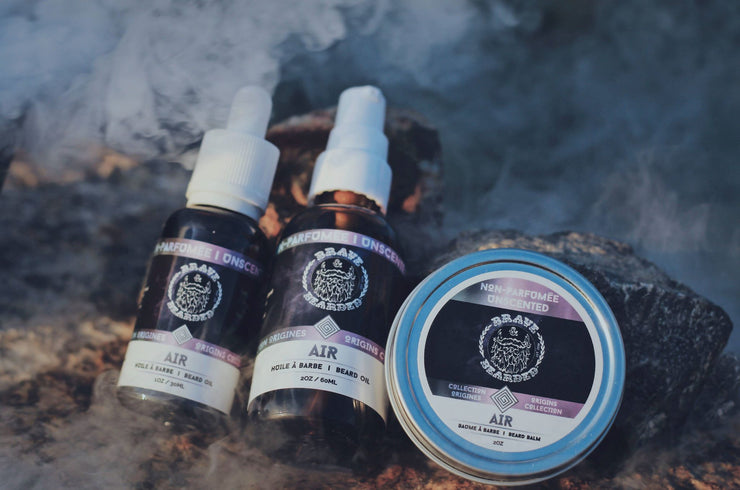 Brave & Bearded Unscented Beard Oil 30ml and 60ml and Beard Balm