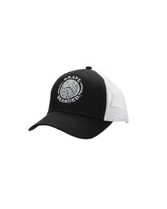 trucker mesh SNAPBACK, bravenbearded snapback, bravenbearded hat, snapback, hat, black snapback, beard snapback, beard hat