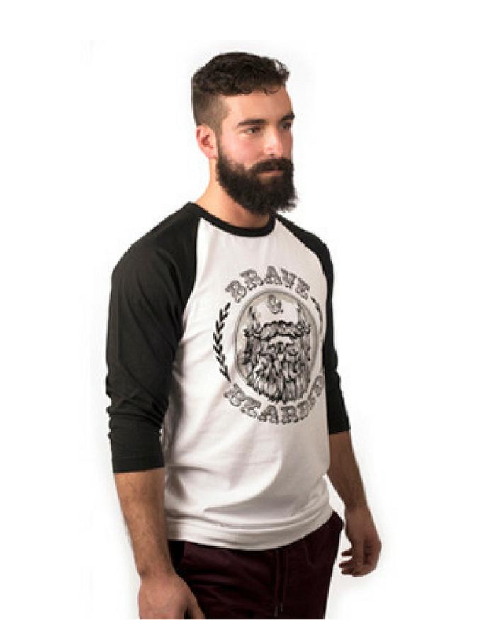 bravenbearded clothes, bravenbearded apparel, baseball t, beard baseball t, beard shirt, beard clothes, beard apparel, beard wear