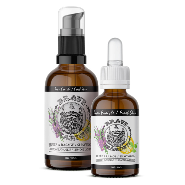 Pre-Shaving Oil Lemon & Lavender Scented by Brave & Bearded