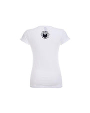 Beard Love Women's white v-neck, bravenbearded clothes, bravenbearded apparel, womens clothing, beard clothes, brave apparel, v-neck, womens v-neck